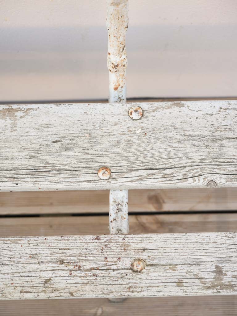 19th-Century Cast Iron And Wood Bench W/ Branch-Like Supports - 70¾"