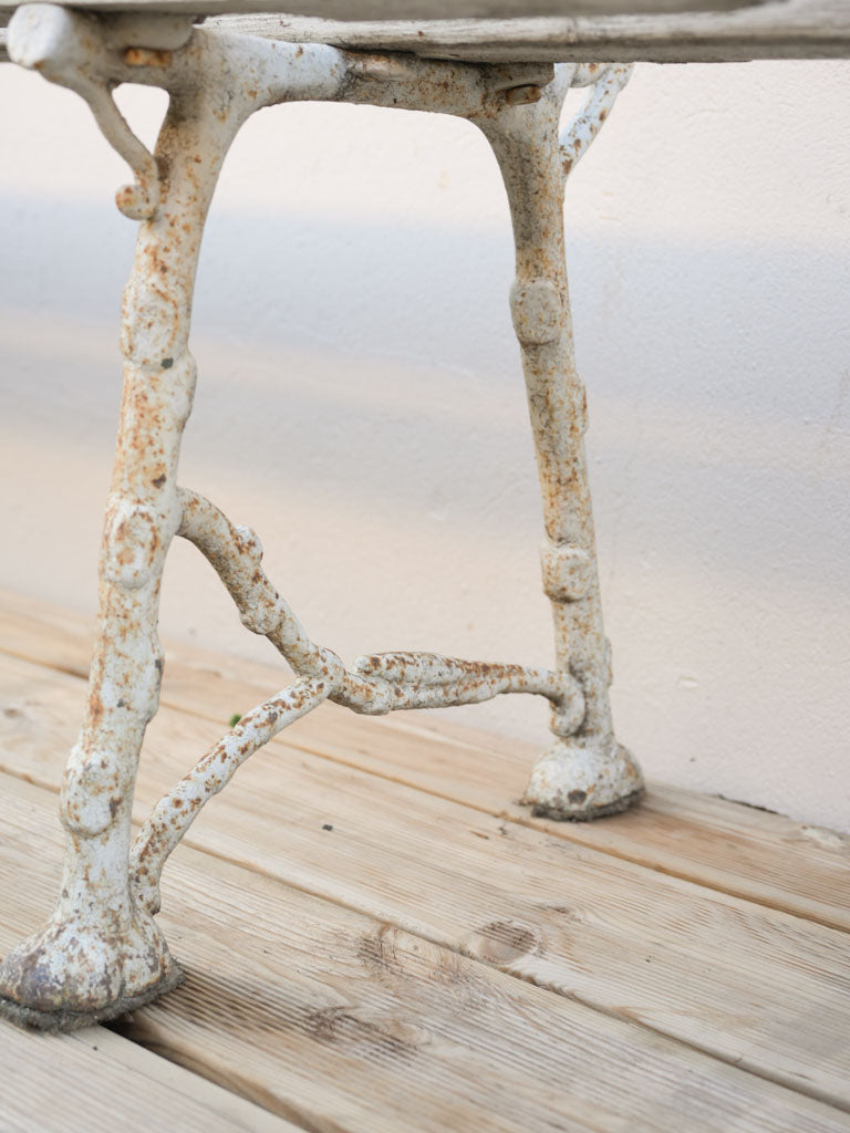 19th-Century Cast Iron And Wood Bench W/ Branch-Like Supports - 70¾"