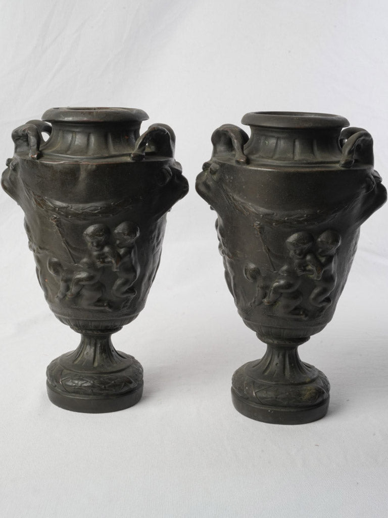 Bacchic relief-adorned vases  