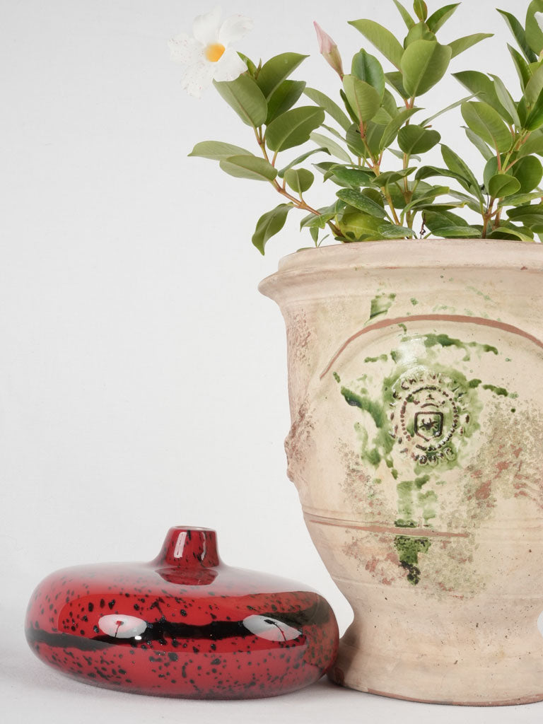 Vintage Murano glass vase -  red 8¾"