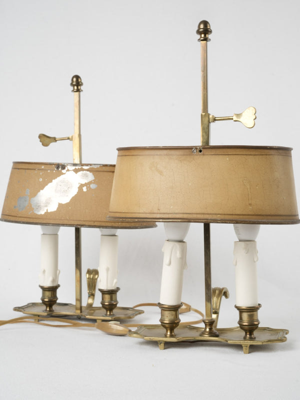 Antique brass adjustable desk lamps