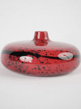 Vintage Murano glass vase -  red 8¾"