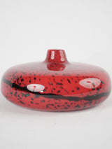 Vintage Murano glass vase -  red 8¾"