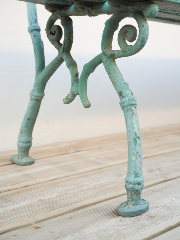 Characterful 19th-century garden bench