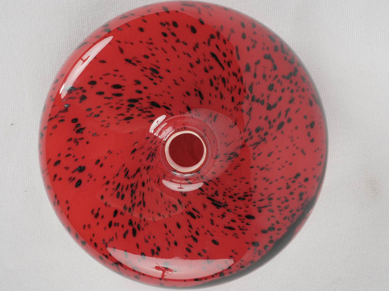 Vintage Murano glass vase -  red 8¾"