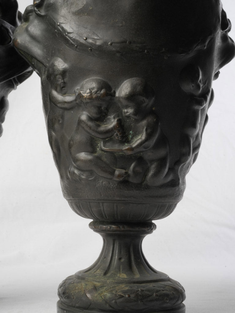Graceful antique display vases  