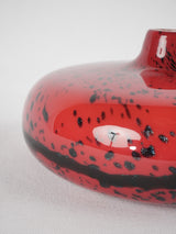 Vintage Murano glass vase -  red 8¾"