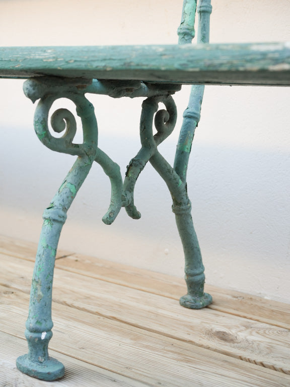 Intricately detailed outdoor bench