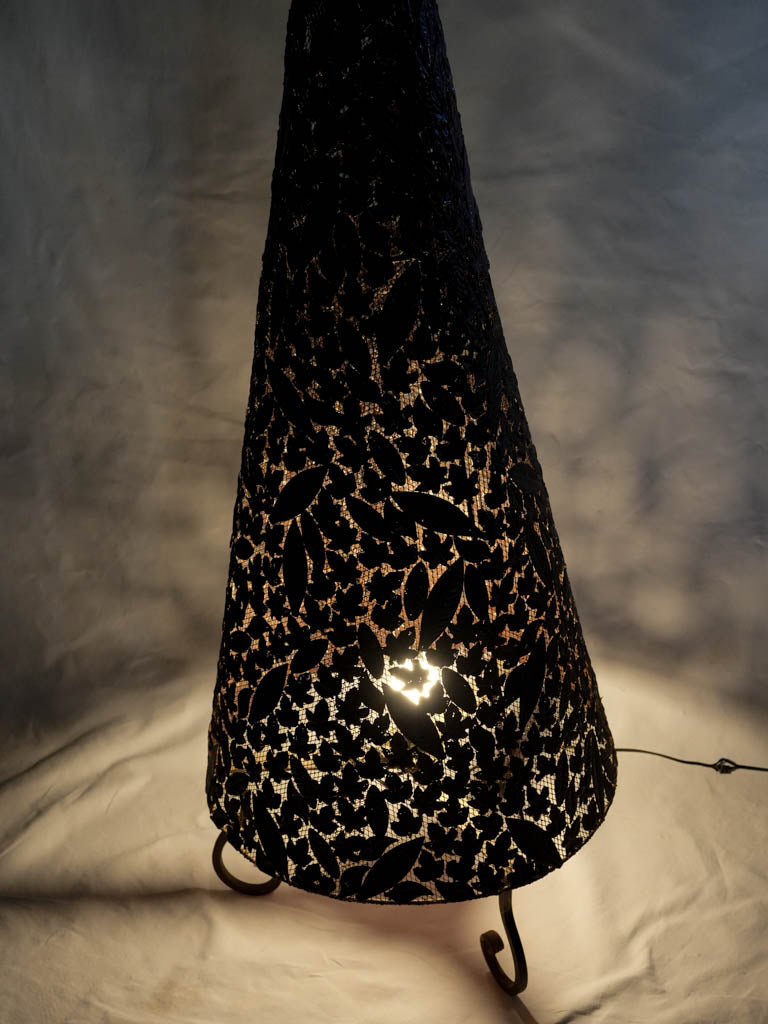 Antique European iron floor light