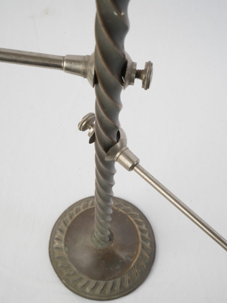 Nickel-plated brass retail display stand  