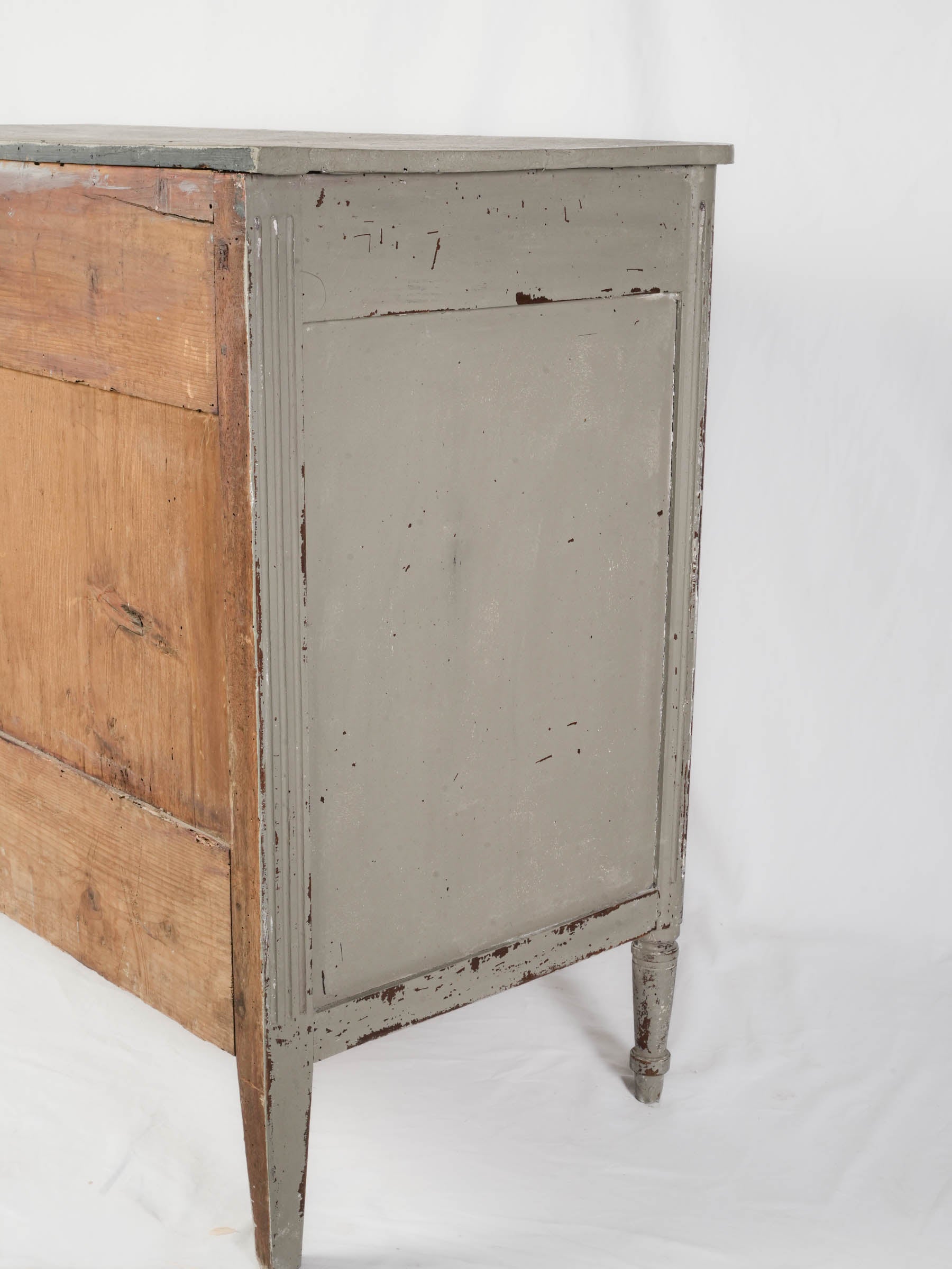 Tall Painted Louis XVI Style Commode w/ Three Drawers - 38½" x 47¾"