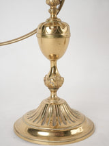 Pair of 19th century table lamps w/ oval shades 16¼"