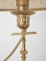 Pair of 19th century table lamps w/ oval shades 16¼"