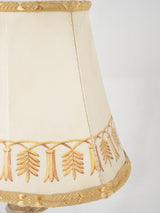 Pair of 19th century table lamps w/ oval shades 16¼"