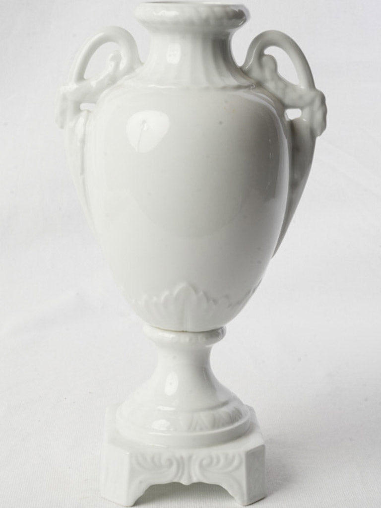 Timeless white porcelain decorative vase