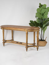 Antique gilded French piano bench