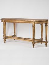 Intricate gold Louis XVI-style bench