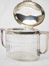 Delightful cut crystal antique biscuit box