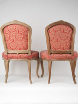 Violine-patterned Louis XV chairs