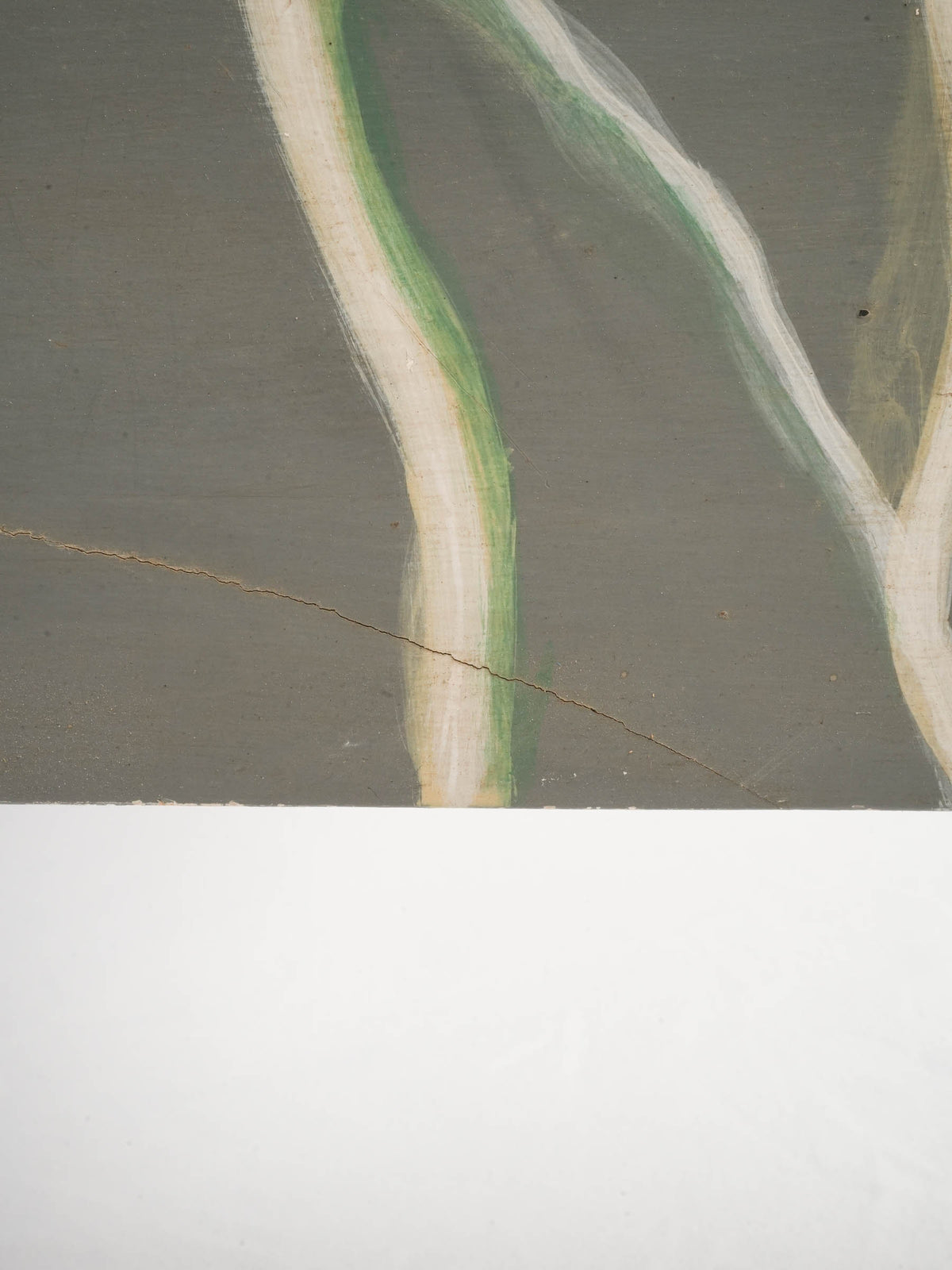 1960s–70s Italian Faux-Marble Painted Demi-Lune Console - 32" x 35¾"