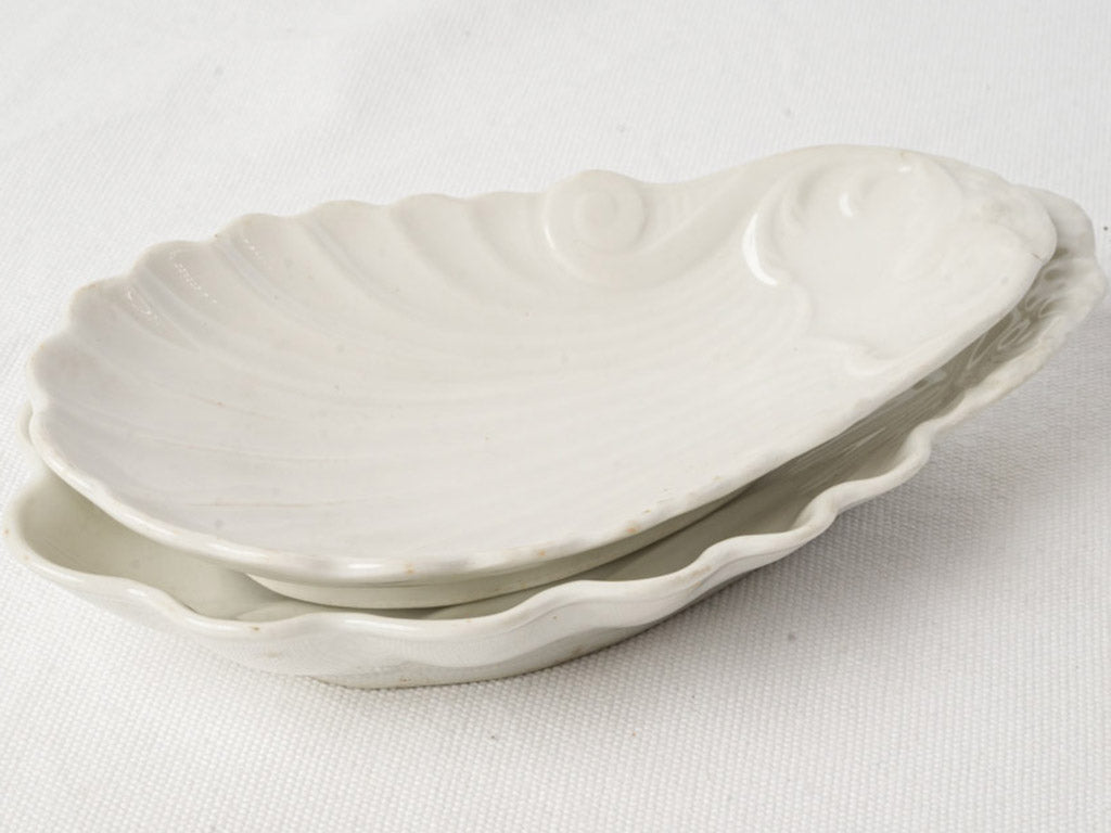 Subtle Vintage Shell-Form Dishes  