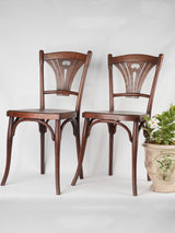 Pair of French bentwood bistro chairs - 1920s