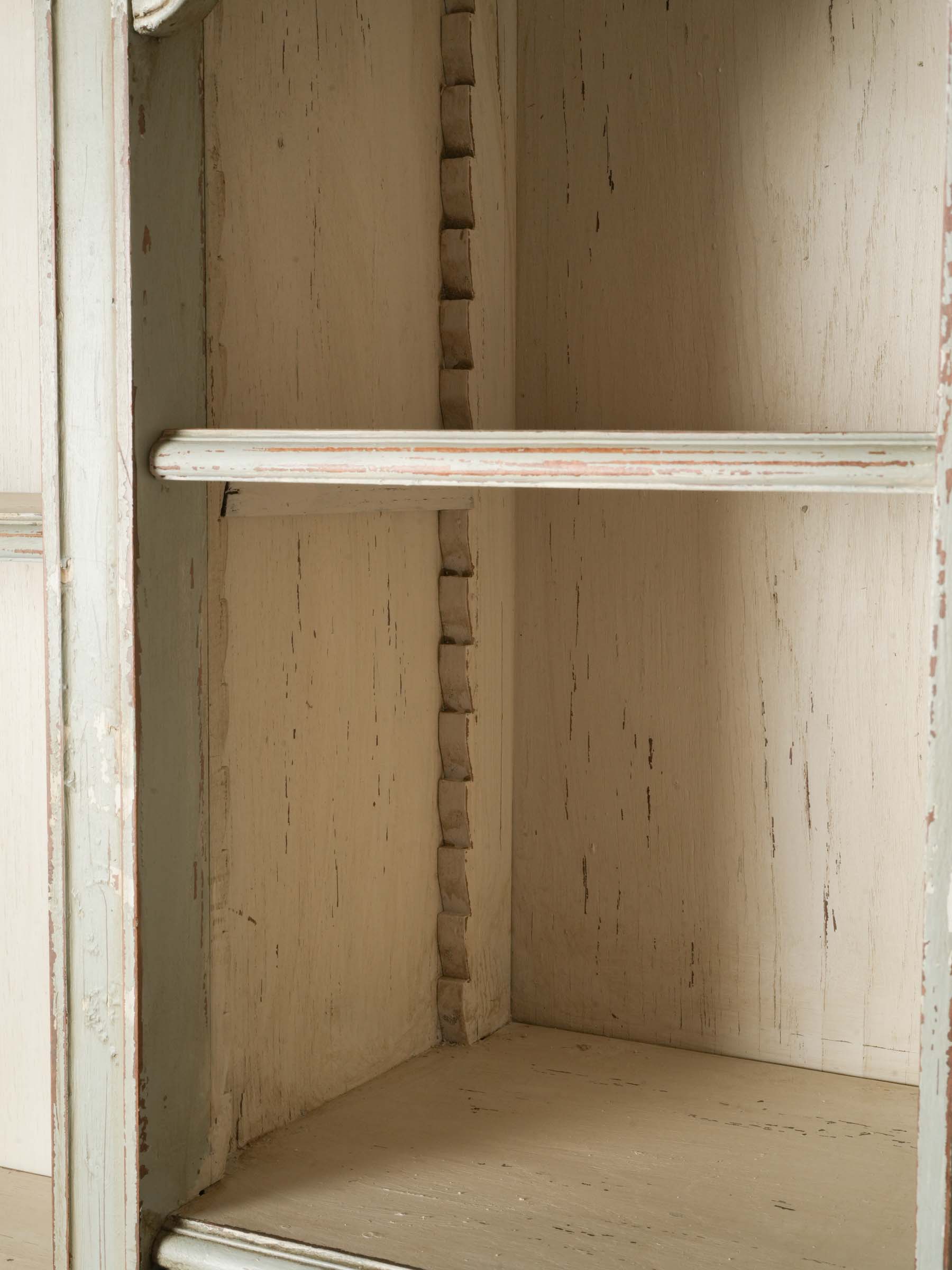 Pair of Petite French Painted Bookcases, Early 20th Century - 61" x 54"