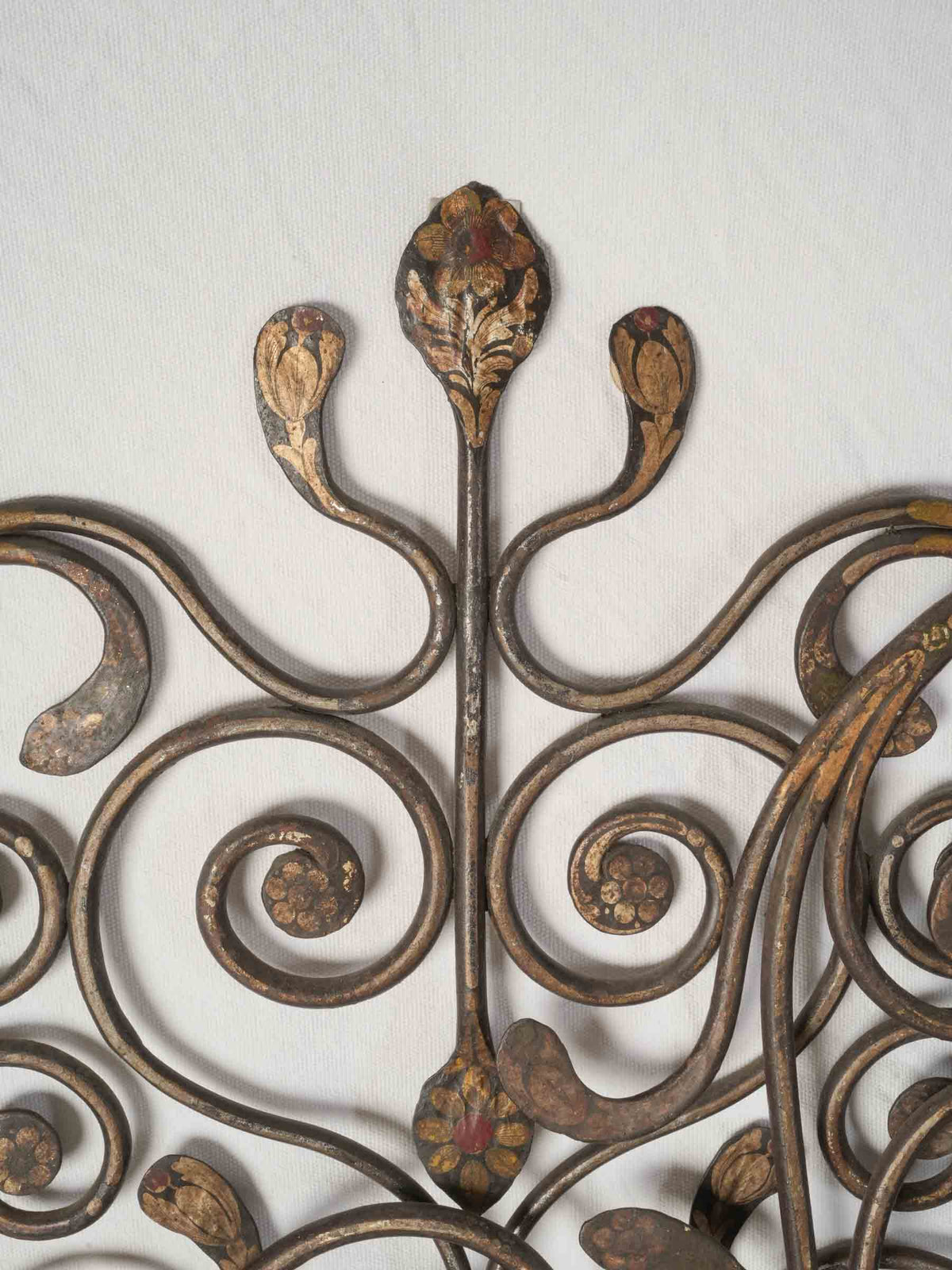 Pair of Antique Genoese Wrought-Iron Twin Headboards - 50¾" x 37½"