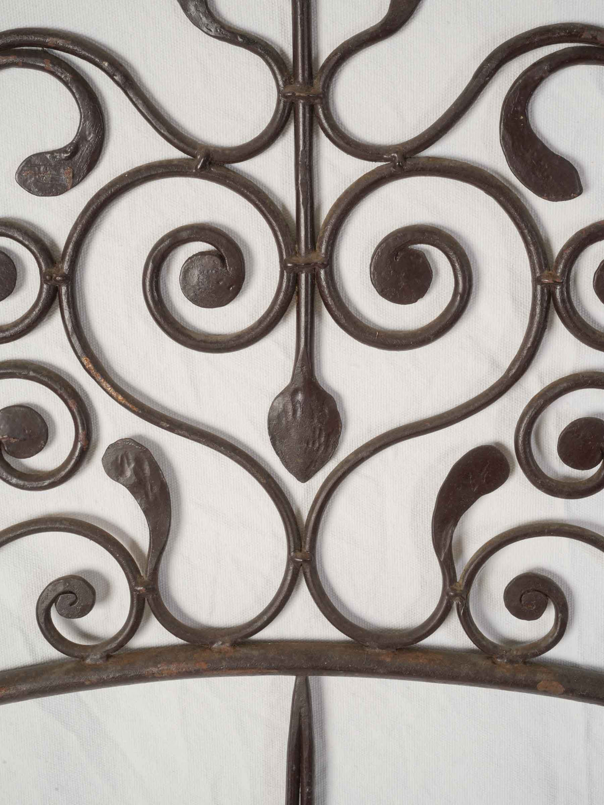 Pair of Antique Genoese Wrought-Iron Twin Headboards - 50¾" x 37½"