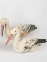 3 garden stork sculptures 16½"