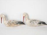 3 garden stork sculptures 16½"