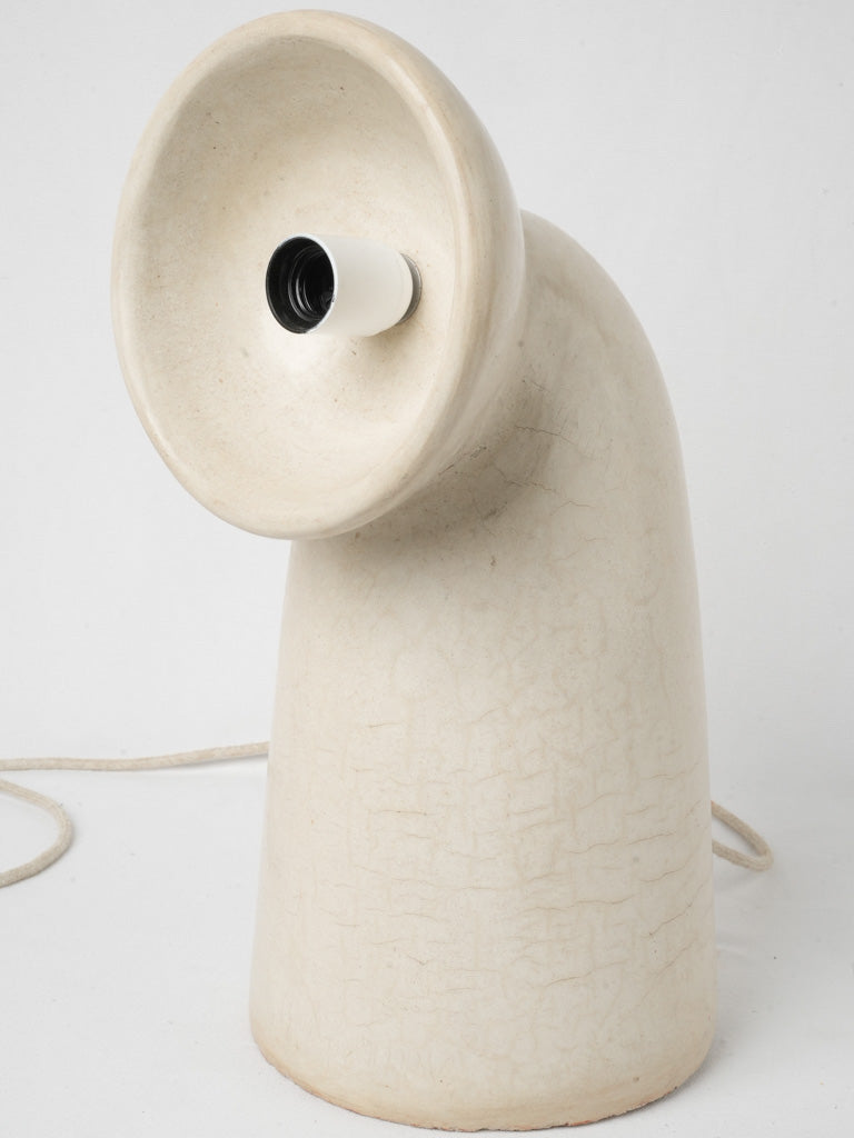 Contemporary handcrafted terracotta lamp