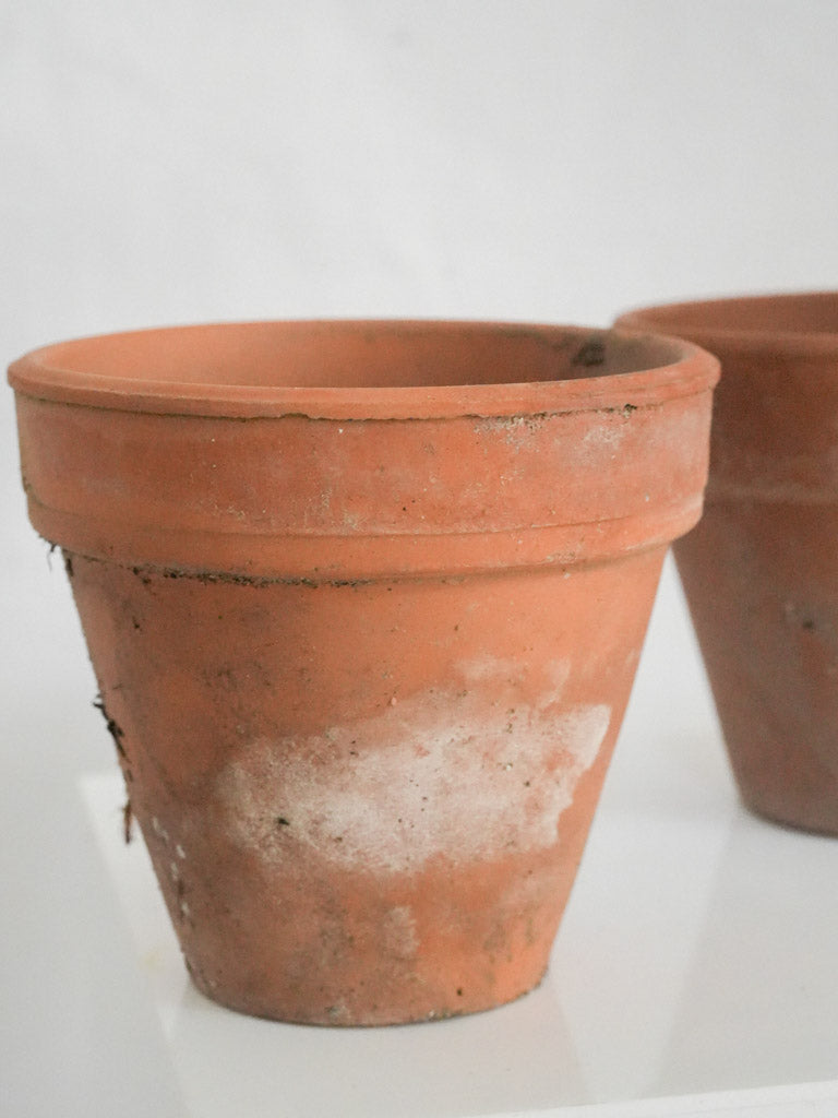 Distressed, small terracotta collection