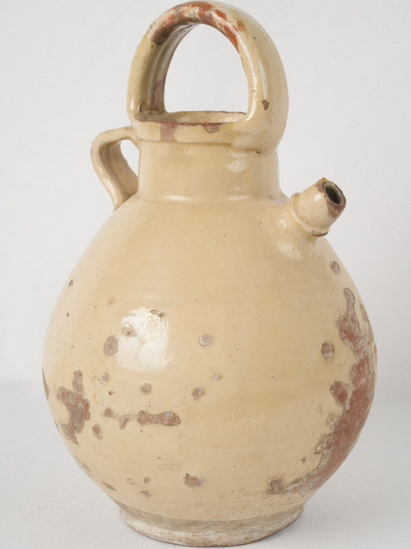 Antique French terracotta water jug