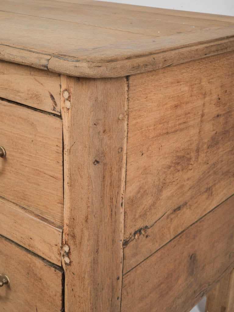 Petite Antique Provençal Commode in Stripped Hardwood - 28¾" x 39" x 23¼"