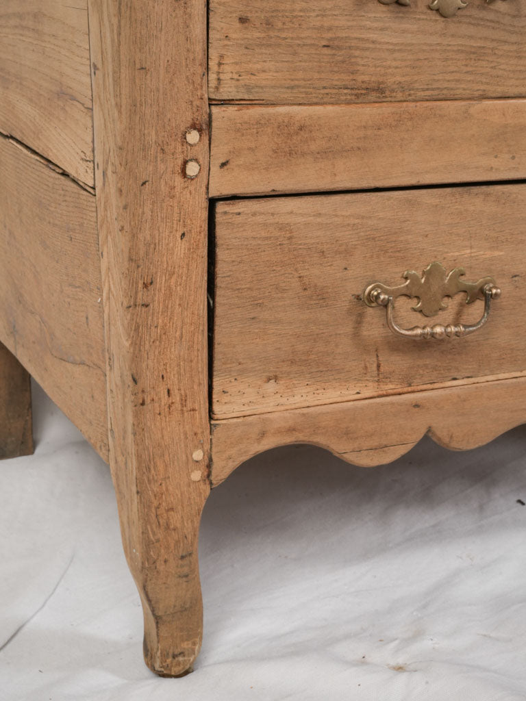 Petite Antique Provençal Commode in Stripped Hardwood - 28¾" x 39" x 23¼"