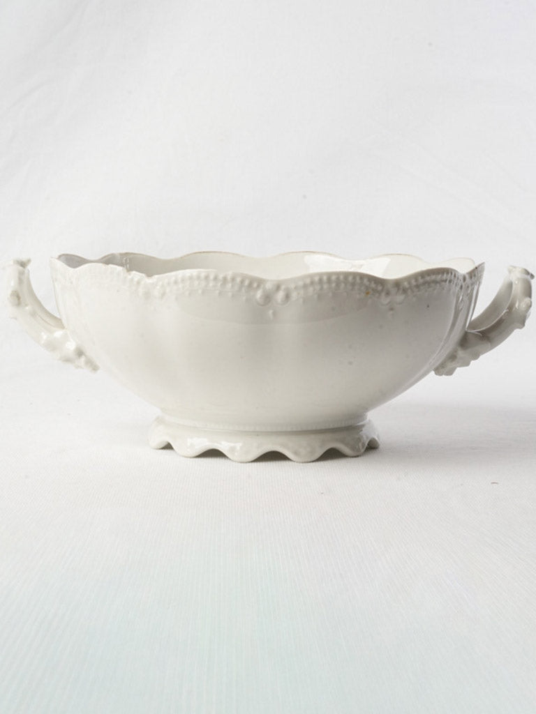 Antique Limoges porcelain serving bowl  