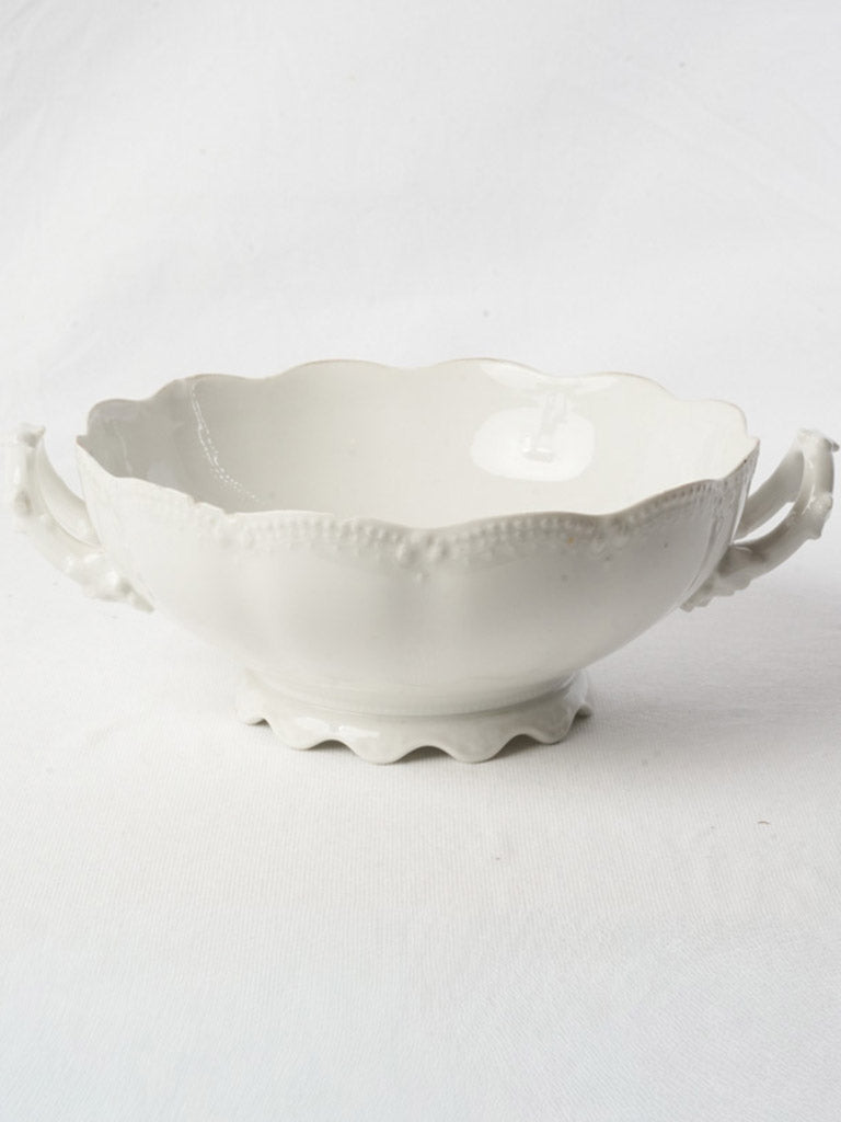 Vintage Rococo-inspired porcelain basin  