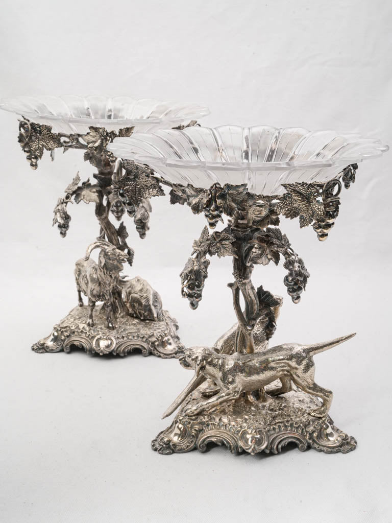 Rare Victorian silverplate centerpieces