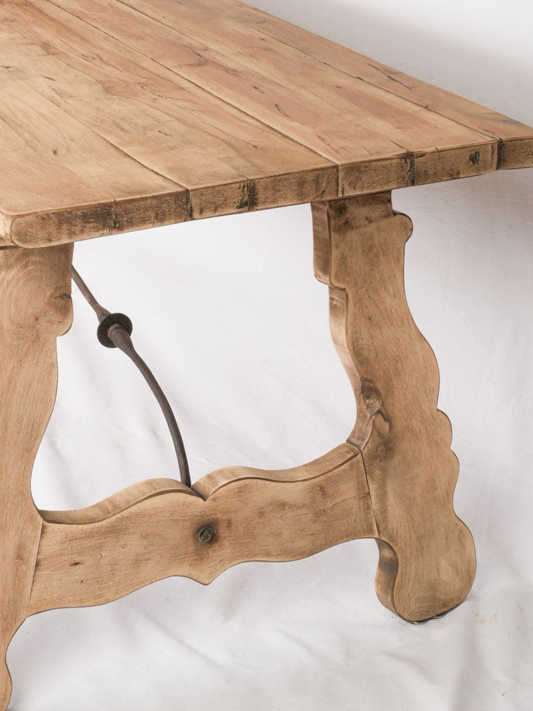 20th Century French Oak Spanish-Style Trestle Table - 70½"