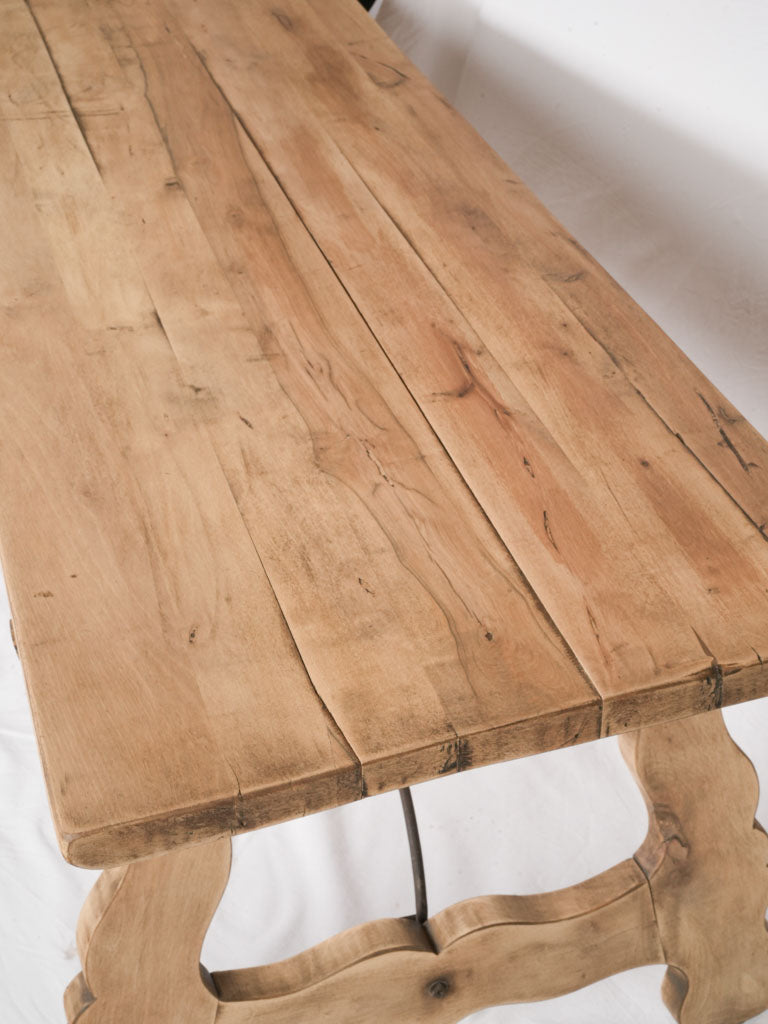 20th Century French Oak Spanish-Style Trestle Table - 70½"