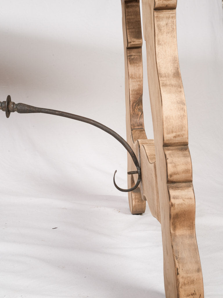 20th Century French Oak Spanish-Style Trestle Table - 70½"