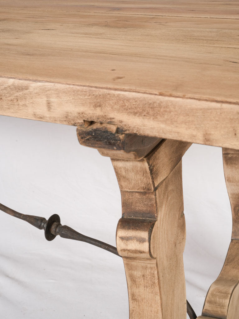 20th Century French Oak Spanish-Style Trestle Table - 70½"