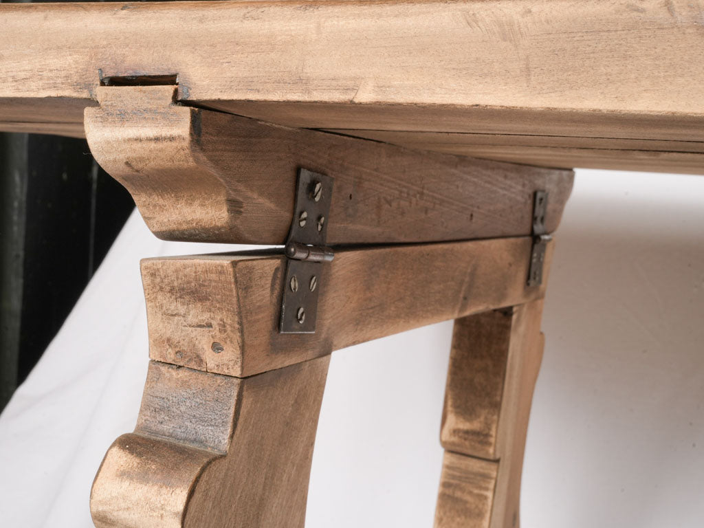20th Century French Oak Spanish-Style Trestle Table - 70½"