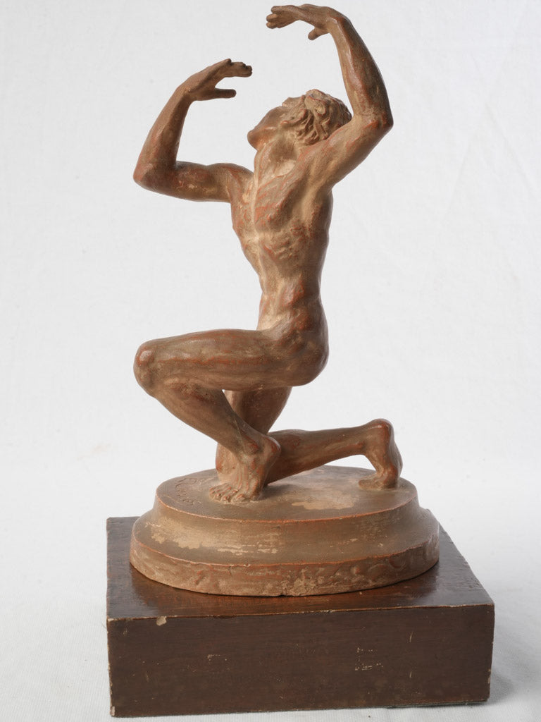 Early 20th-century terracotta statue
