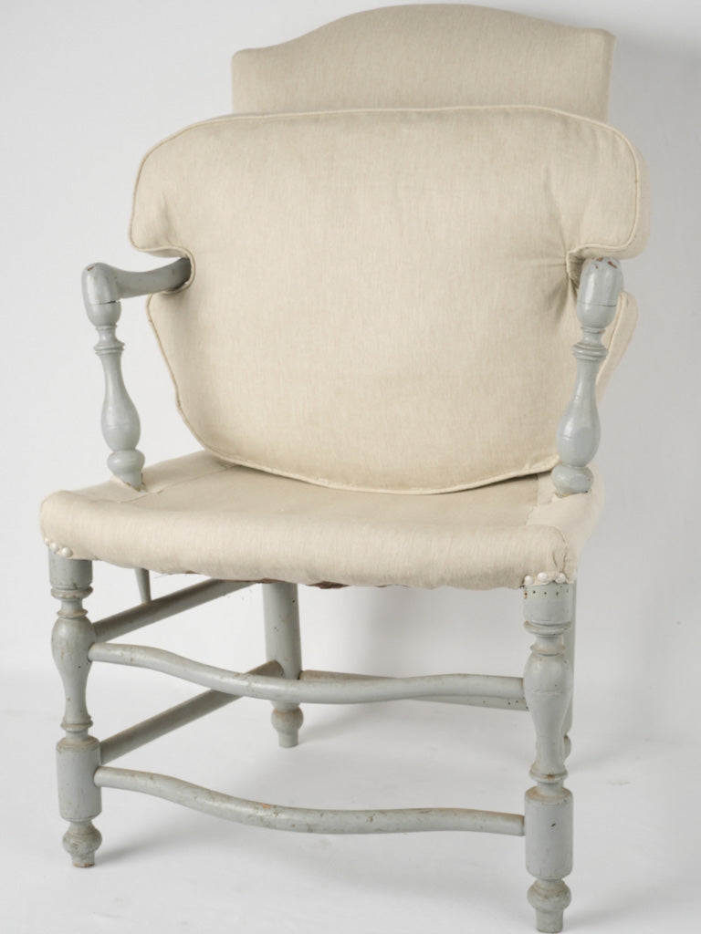 French countryside linen armchairs