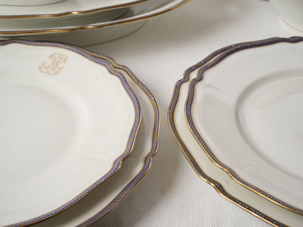 Artful Gilt Detail Porcelain Tableware