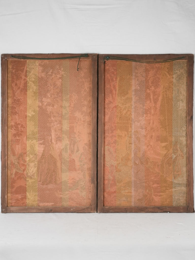 Pair of 19th century Romantic tapestries 41¼" x 25¼"