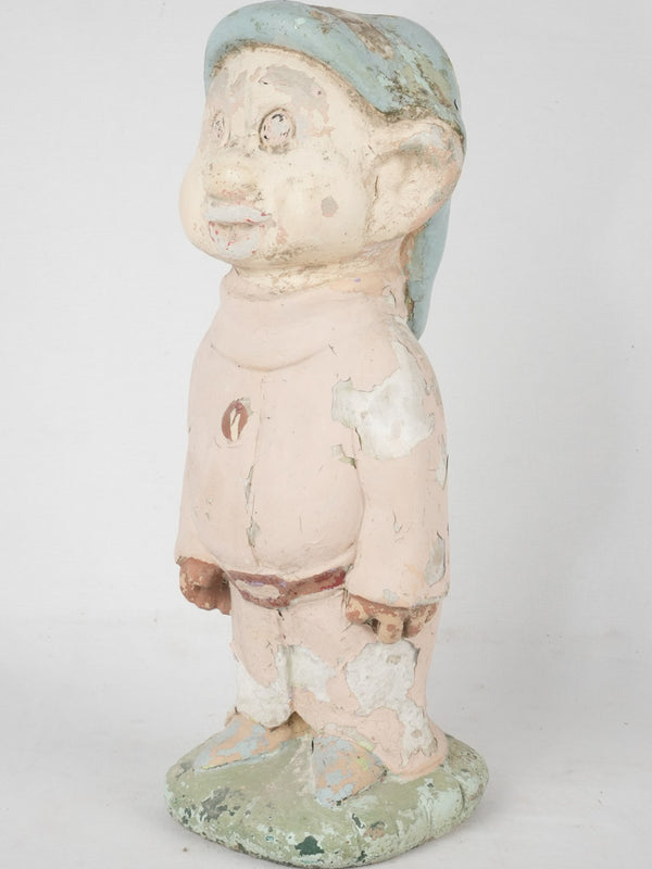 Vintage painted cement Dopey statue