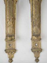 Elegant Golden French Curtain Rod Holders